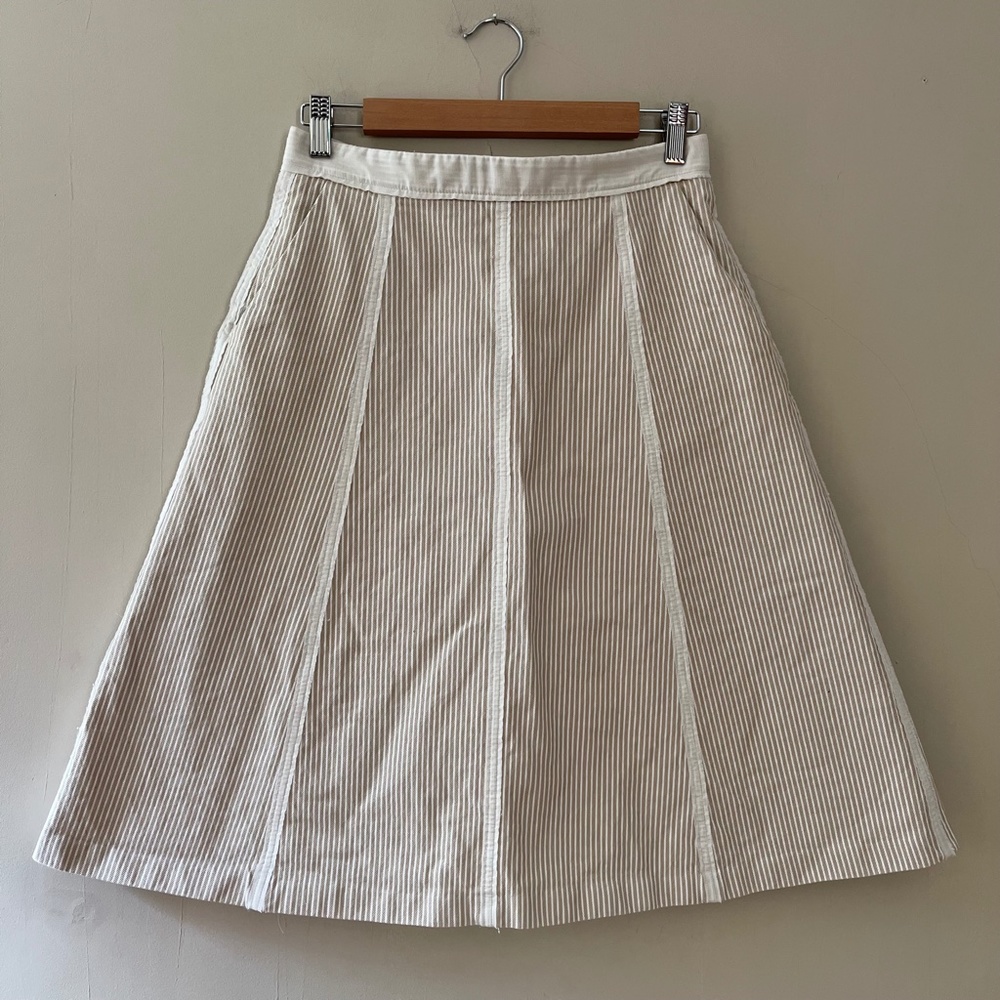isabel marant white cotton canvas skirt - Picture 2 of 10